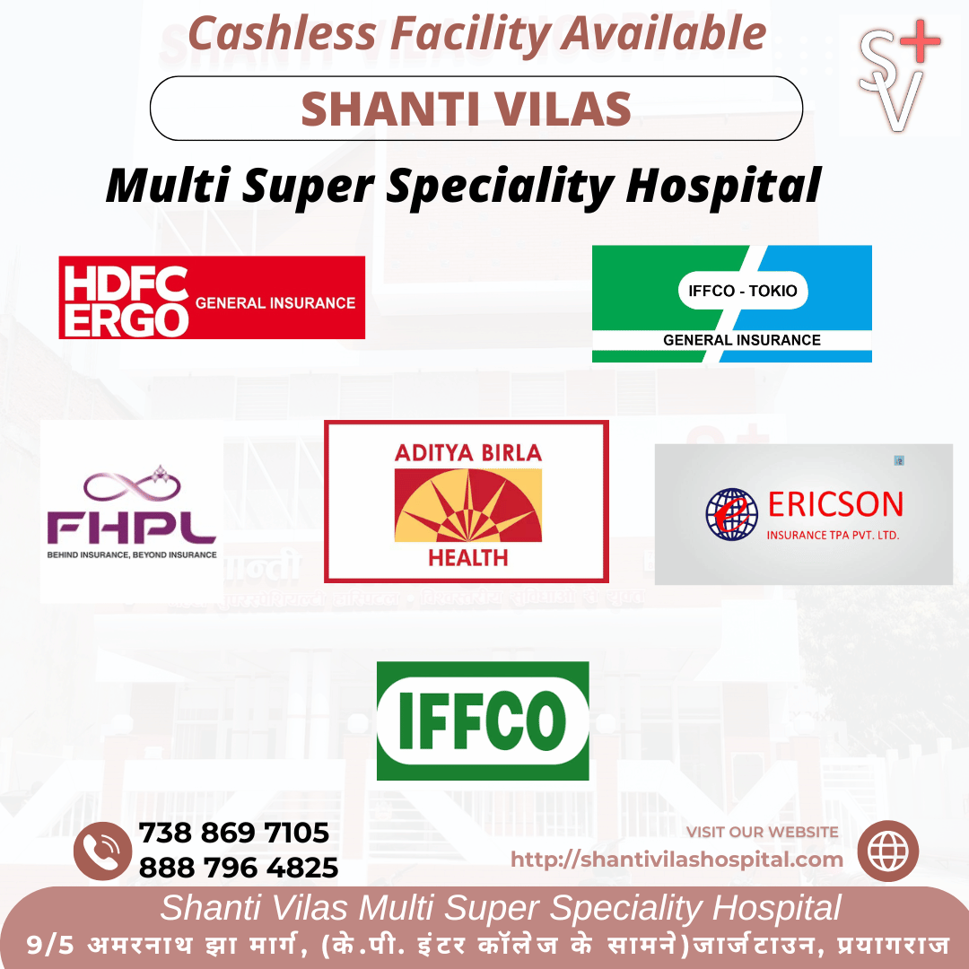 Cashless facility and TPAs Available at Shanti Vilas Hospitla